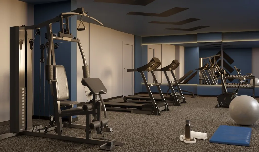 Perspectiva ilustrada do fitness