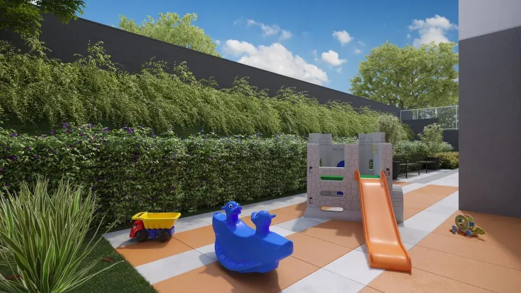 Perspectiva ilustrada do playground